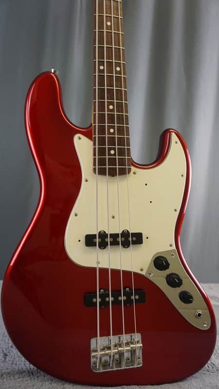 94-95 Fender Japan Jazz Bass Candy Apple Red w/ Gig Bag image 1