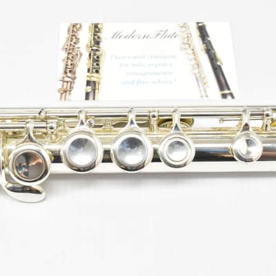 Used Jupiter Capital Edition Student Flute Silver Plated Offset G & C Foot w/ D# Roller Just Serviced image 6