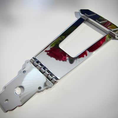 Gibson ES-175 & Other Gibson Archtops Tailpiece Authentic Vintage Part Circa-1970s-1980s-Chrome image 4