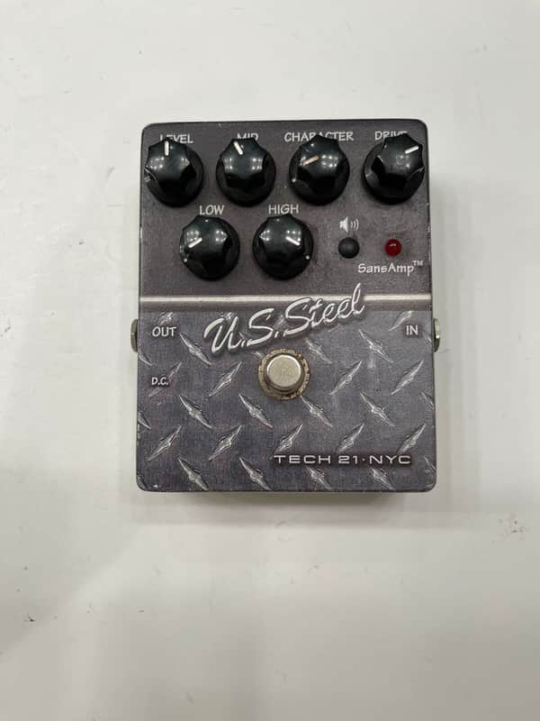 Tech 21 NYC U.S. Steel Distortion SansAmp Character Series Guitar Effect Pedal image 1