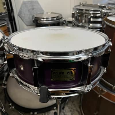 Pork Pie 5x13 Inch Maple Snare in Purple Satin (2001) image 4