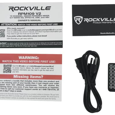Rockville RPM109 12 Channel 4800w Powered Mixer , 7 Band EQ+8-Ch Snake Cable image 23