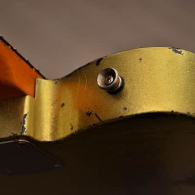 American  Fender Telecaster Custom Heavy Relic  Gold Sparkle TX Specials image 7