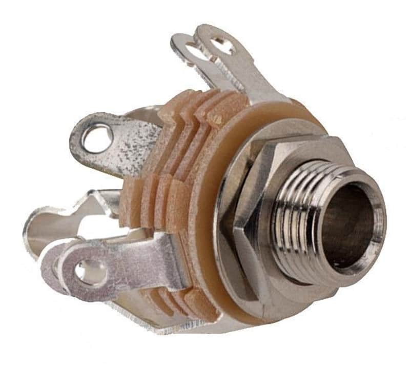 SWITCHCRAFT 14B 1/4" TRS Female Panel Mount Jack - Double Closed Circuit image 1