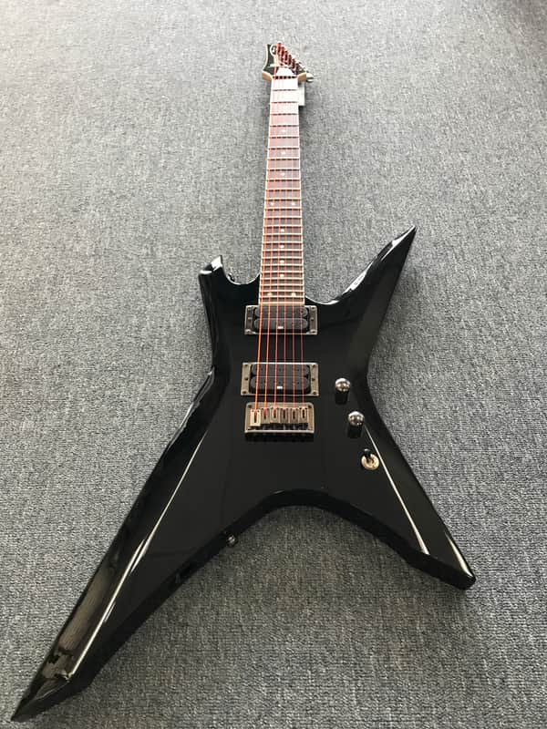 Ibanez XP300FX Xiphos Electric Guitar Black Orange Neon DR | Reverb