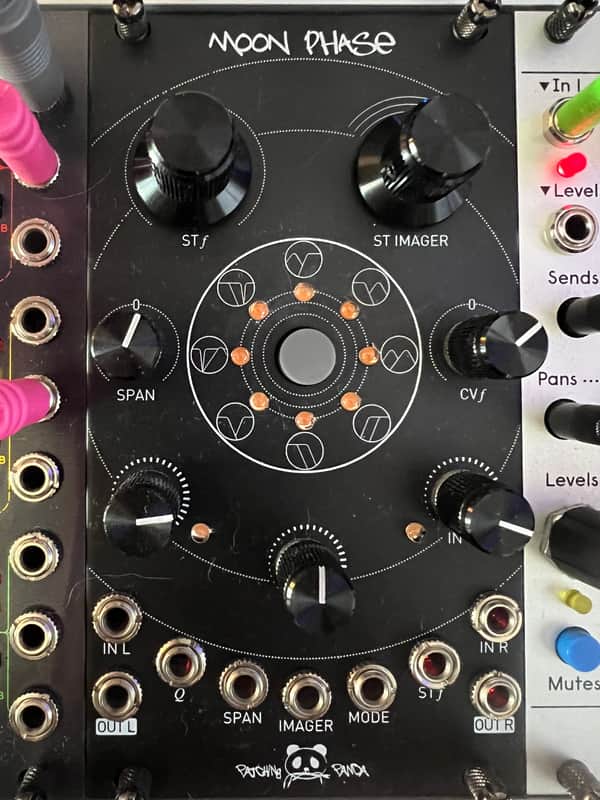 Patching Panda Moon Phase Eurorack Module 2020 with one FAULTY LED image 1