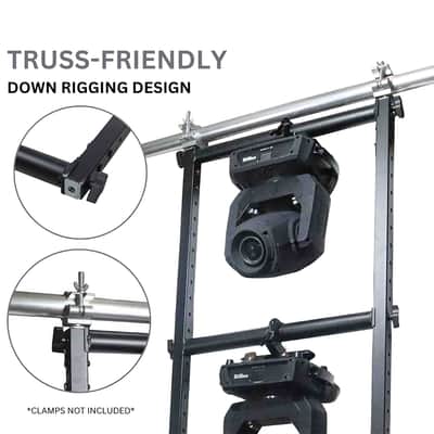 ProX X-ALTO7FT, 7FT Lighting Fixture Moving Head U-Grid Module with 4 Adjustable Bars image 3