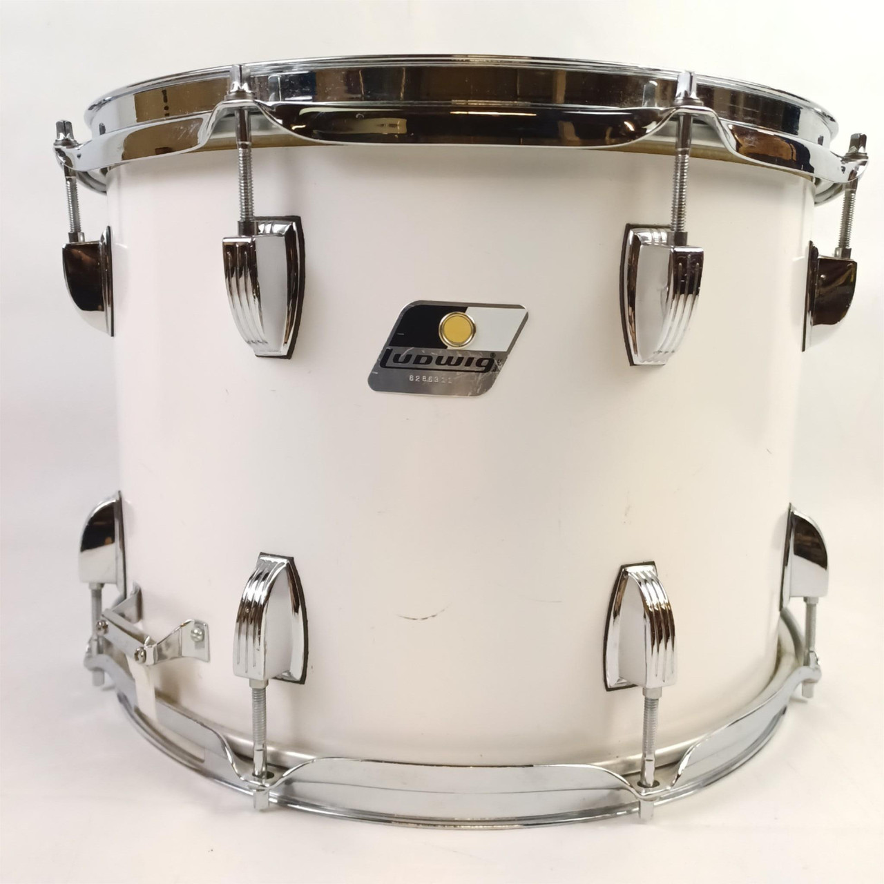 Ludwig Strider 10x14"White Cortex Snare Drum ++Aluminum Ring Parade/Marching P85 — main photograph