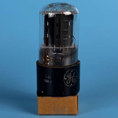 1957 General Electric 6SN7GT Vintage Black Plated Vacuum Tube! T580 image 5
