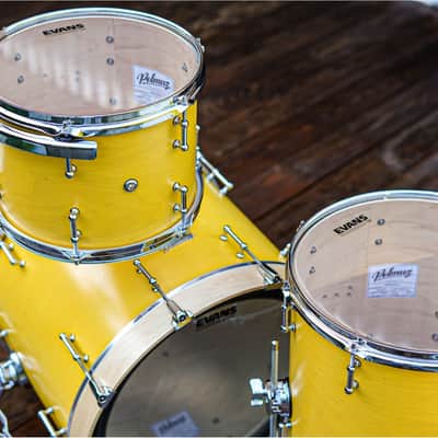 Polmuz drums Maple Model 1 KELLER - 20/12/14/16 - Yellow Wax image 11