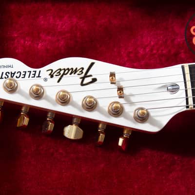 2012 Fender MIJ TN72G Thinline Super Deluxe Telecaster Olympic White Gold Hardware Japan w/ HSC Bild 3