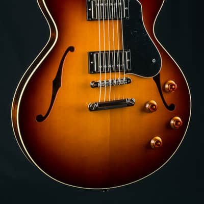 Collings SoCo Semi-Hollow Body European Spruce and and Mahogany Iced Tea Burst with Ron Ellis Pickups NEW image 1