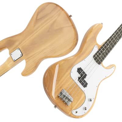 Glarry GP Electric Bass Guitar Burlywood w/ 20W Amplifier image 3