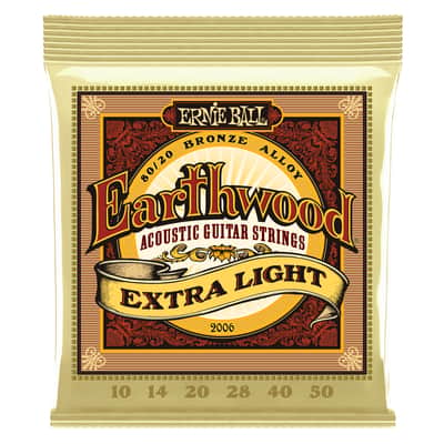 Ernie Ball Earthwood Extra Light 80/20 Bronze Acoustic Guitar Strings - 10-50 Gauge image 1