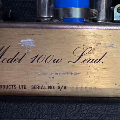 Marshall JCM800 Lead Series Model 2203 100-Watt Master Volume Head 1987 image 11