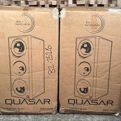 Ex Machina Quasar MKII 3 Way Studio Monitors (Pair). MINT! image 17
