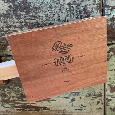 Taconic #221 String Electric Cigar Box Mandolin - Padron Damaso - Sherwood Green - Video image 12