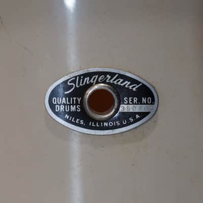 Slingerland 12/14/20/5x14" Stage Band Drum Set - 1970s Gloss White image 5