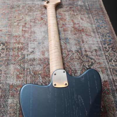 Deimel Firestar - Charcoal Blue / Natural Aluminum. Novak pickups + Leslee Circuit. NEW, (Authorized Dealer) image 12