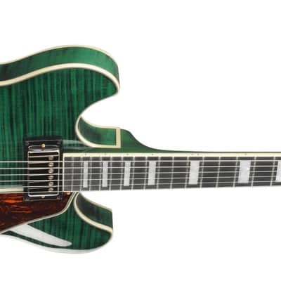 Ibanez AS93FM Artcore Expressionist Transparent Moss Green image 4