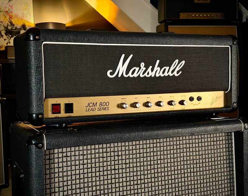 Marshall JCM 800 Lead Series Model 2204 50-Watt Master Volume Mk2 Head 1985 - Serviced image 1