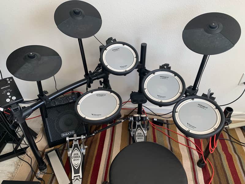 Roland TD-1DMK V-Drum Kit with Mesh Pads 2010s - Black image 1