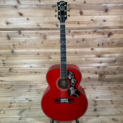 Gibson Custom Shop Orianthi SJ-200 Acoustic Electric Guitar - Cherry image 2