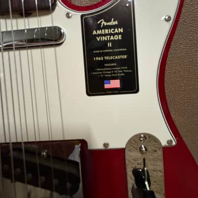 Fender American Vintage II '63 Telecaster 2022 - Present - Crimson Red Transparent image 1
