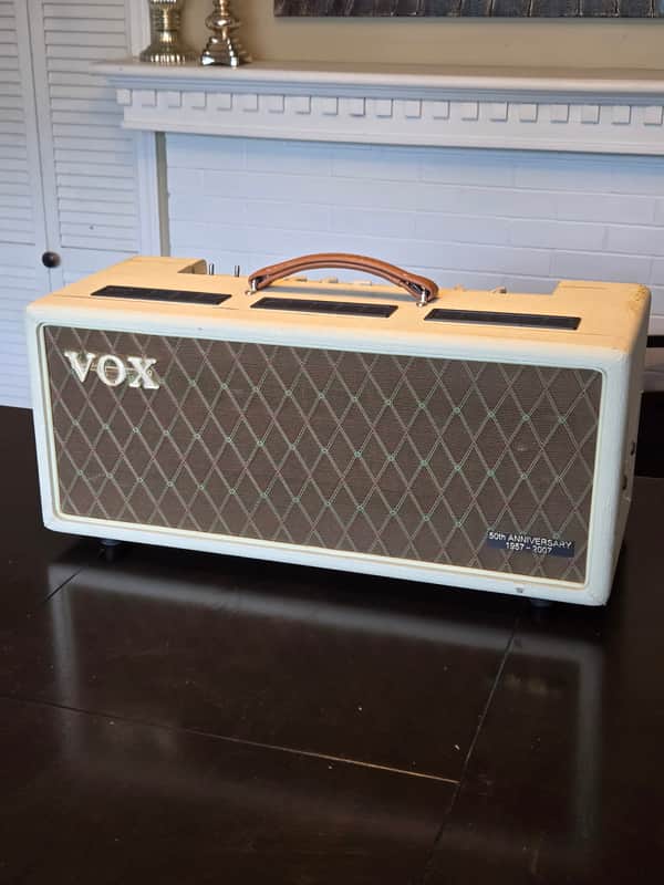Vox AC30HH 50th Anniversary Hand-Wired Heritage Collection 30-Watt Guitar Amp Head 2007 - Cream image 1