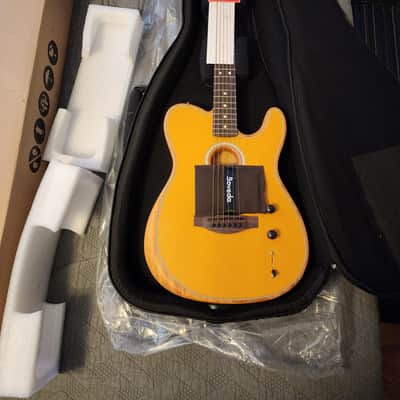 New Fender Acoustasonic Player Telecaster Butterscotch Blonde image 1