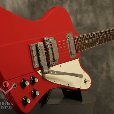 1965 Gibson reverse Firebird III w/non-reverse headstock original CARDINAL RED!! image 9