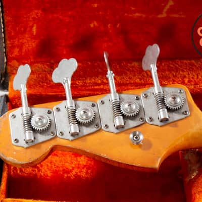 1965 Fender Jazz Bass – Dakota Red w/ Matching Headstock, Original Pickups, OHSC image 6