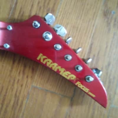 Two Kramer Focus 3000 1980s Black gold red neck (s) image 4