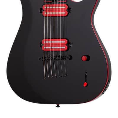 Schecter Sunset-7 Red Dawn - Gloss Black (3891) image 3