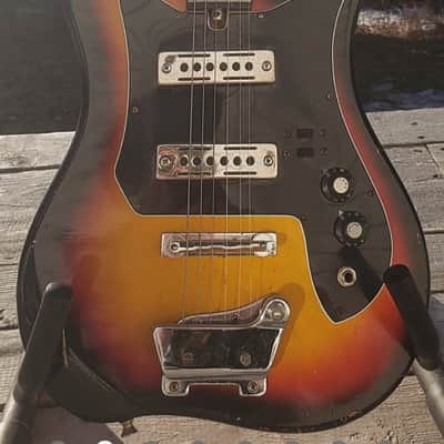 Vintage Kay Teisco ET-200 Guitar w/ Black Foil Pups 1960's image 2