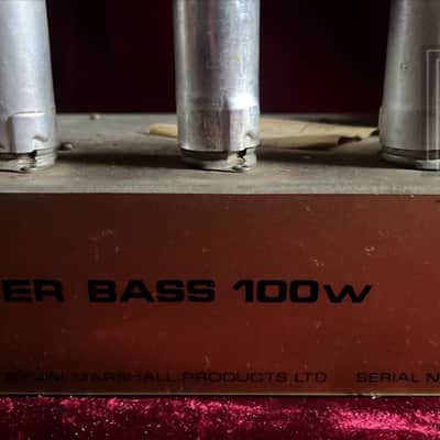 1968 Marshall JMP Super Bass 100 PLEXI Hendrix Page Kossoff image 6