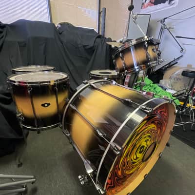 Tama Superstar Hyperdrive 5pc Drum Set - Dark Desert Burst image 8