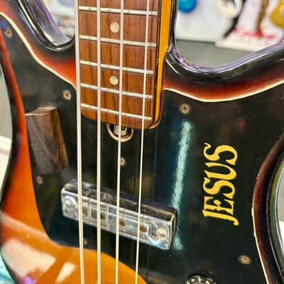 Teisco Shark Fin Bass Made In Japan, Burst Vintage '60s- Pre Owned image 8