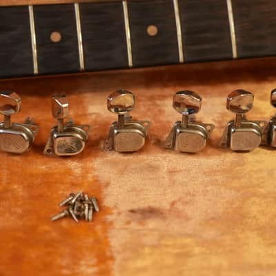 Vintage 1960s Fender Stratocaster "F" Tuners 1970s image 1