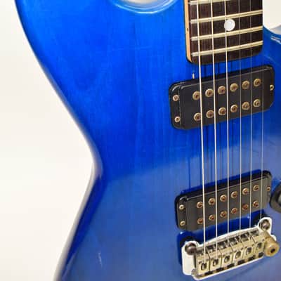 Vintage 1980's G&L F-100 Series II Electric Guitar, Transparent Blue w/ Case image 5