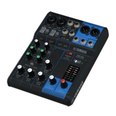 Yamaha MG06 6-Input Stereo Mixer Bundle with Desktop Boom Arm Microphone Stand and 3 x 25-Feet XLR Male to Female Microphone Cable (5 Items) image 4