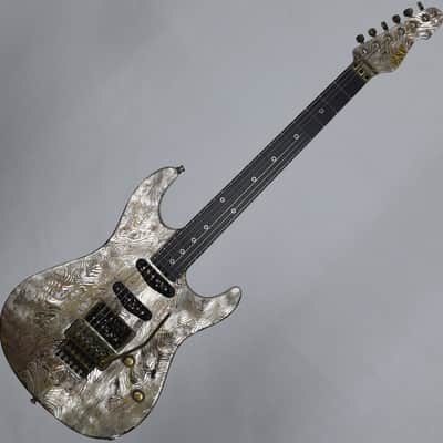 ESP Exhibition Limited Snapper-CTM FR Sand-Blast Maziora Gold Leaf Electric Guitar image 1