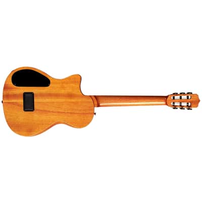 Mint Cordoba Stage Electric Nylon String Guitar, Pau Ferro Fretboard, Natural Amber image 3