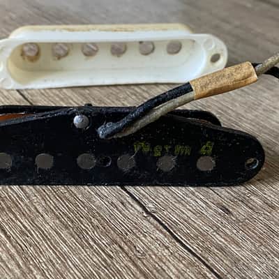 All original Fender Stratocaster Pickup Pre-Cbs March 64 1964 - Black image 6