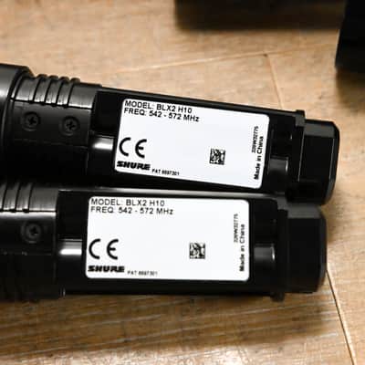 Shure BLX288/PG58 Wireless Microphone System - H10 Band NO POWER SUPPLY CG012PA image 9