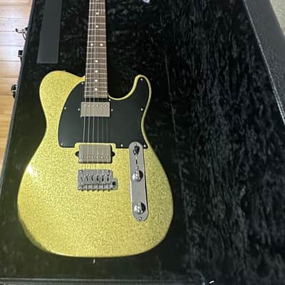 New Suhr Custom  Classic T Paulownia HH Gold Sparkle Roasted Neck Rosewood Telecaster style image 2
