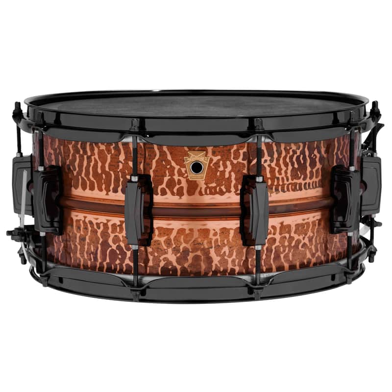 Ludwig LC663CKWMBLK Copper Phonic 6.5x14" 10-Lug Snare Drum image 1