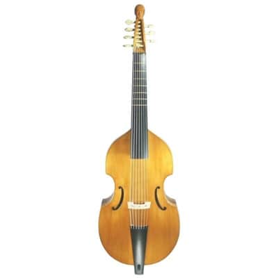Baroque model song profession maestro 7 string 27" viola da gamba carving scroll image 2