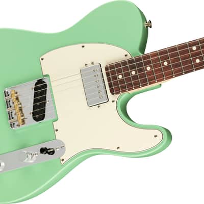 Fender American Performer Telecaster Hum with Rosewood Fretboard 2018 - Present - Satin Surf Green image 4