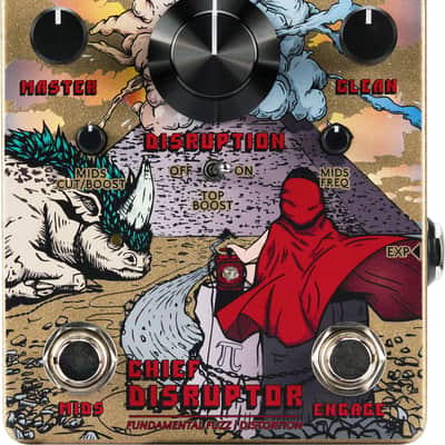 KMA Audio Machines Chief Disrupter Fundamental Fuzz/Distortion - Gold image 1